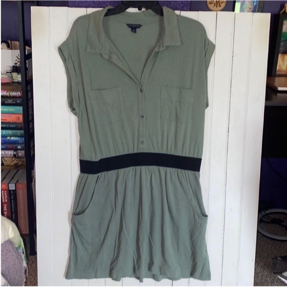 Banana Republic T-Shirt Dress Green Size XL